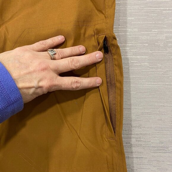 Orvis Fleece Lined Tech Pants Mens 38 x 32 Brown Water Repellent Insulated - Picture 8 of 15